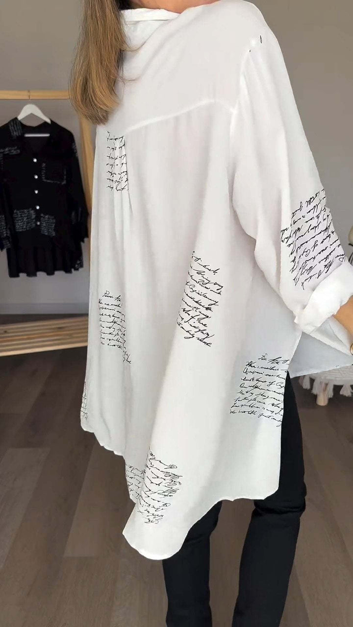 Tiemona | Chemise Boutonnée Script